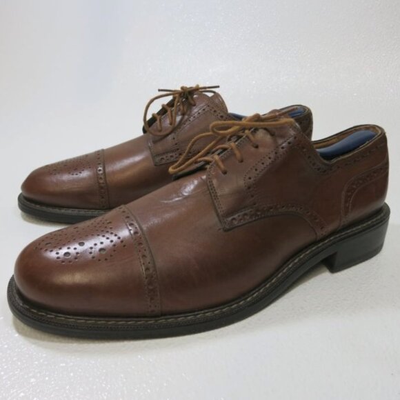 Johnston & Murphy e-Collection Cap Toe Leather Dress Oxfords Mens sz 11.5 M - Picture 1 of 7